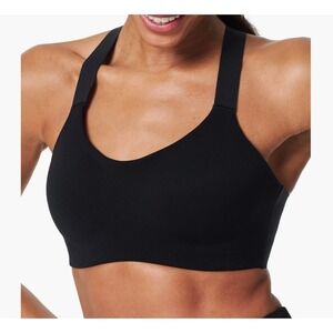 SPANX Flexfeel Sports Bra Black Racerback Sports Bra Size L NWT